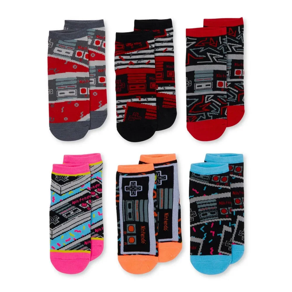 Nintendo Women's - Low Cut Socks, 6 Pack